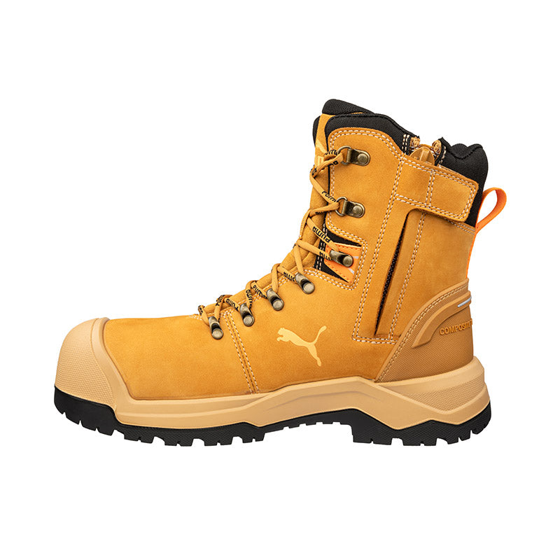 Iron Heavy Duty High Cut Safety Boots 632797 Zip Up Boots Puma