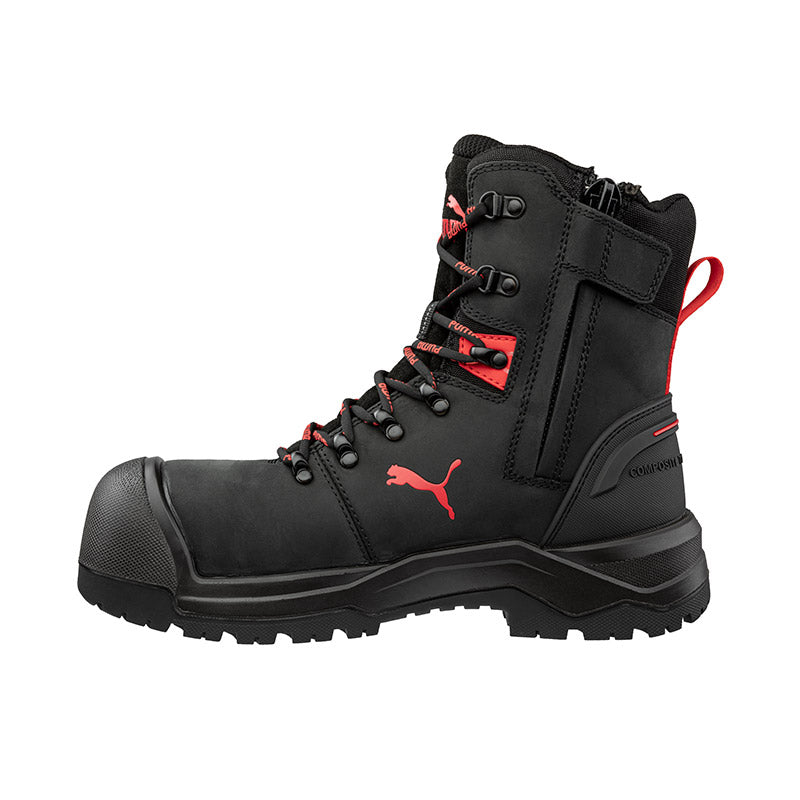 Iron Heavy Duty High Cut Safety Boots 632777 Zip Up Boots Puma