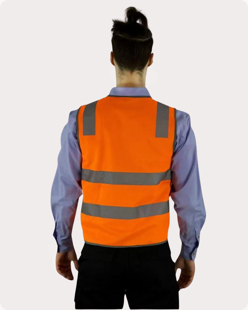 Hi Vis Taped Safety Vest 12VOT (5 Packs) Vests Canura
