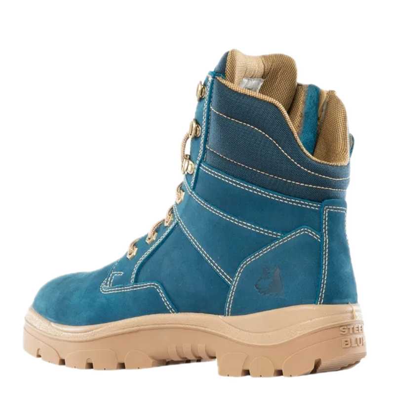 Blue Southern Cross® Zip Work Boots 312361 Zip Up Boots Steel Blue