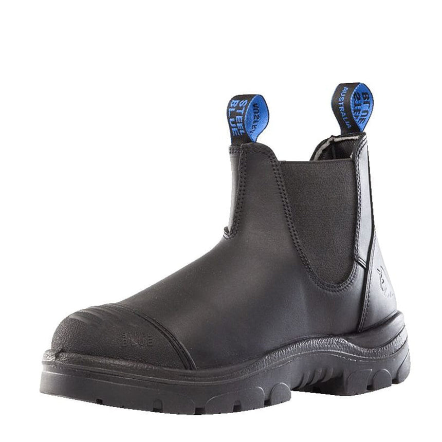 Hobart Scuff Cap Elastic Sided Work Boot 312601 Elastic Sided Boots Steel Blue