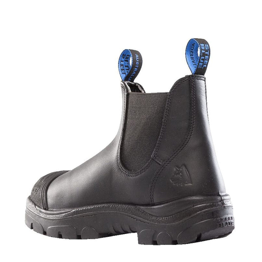 Hobart Scuff Cap Elastic Sided Work Boot 312601 Elastic Sided Boots Steel Blue
