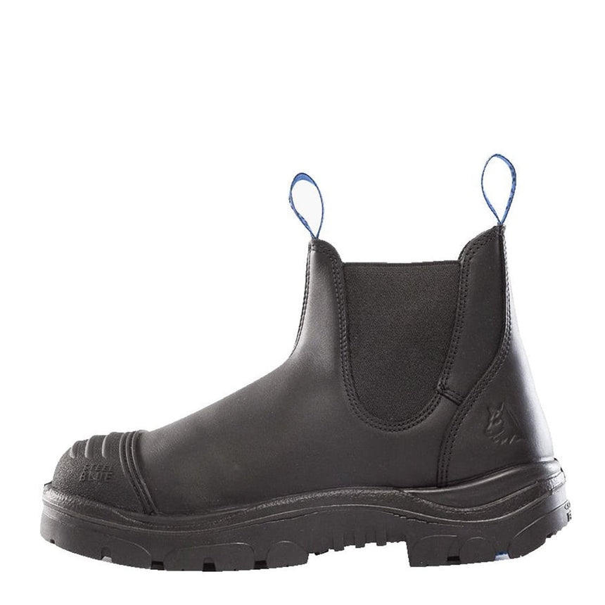 Hobart Scuff Cap Elastic Sided Work Boot 312601 Elastic Sided Boots Steel Blue