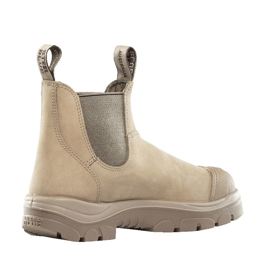 Hobart Scuff Cap Elastic Sided Work Boot 312601 Elastic Sided Boots Steel Blue