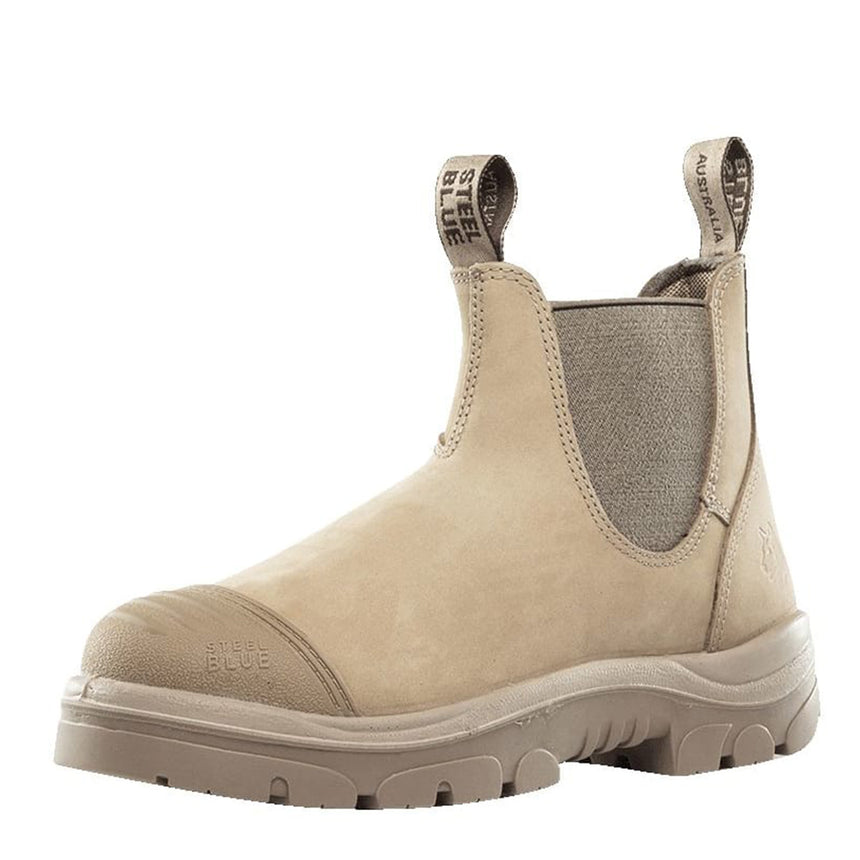 Hobart Scuff Cap Elastic Sided Work Boot 312601 Elastic Sided Boots Steel Blue