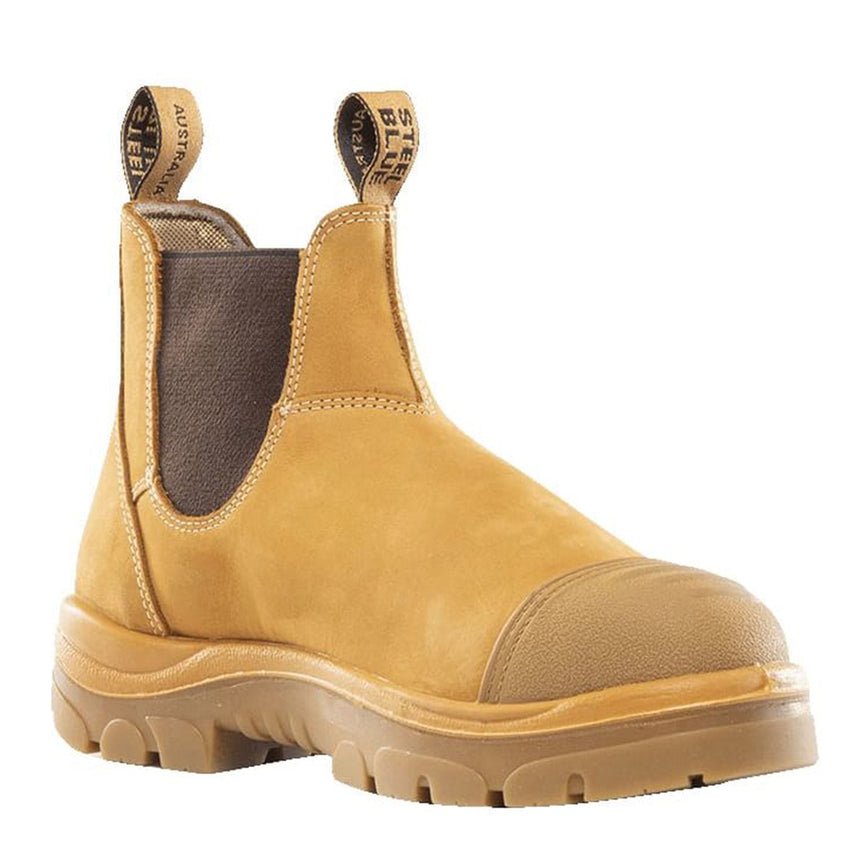 Hobart Scuff Cap Elastic Sided Work Boot 312601 Elastic Sided Boots Steel Blue