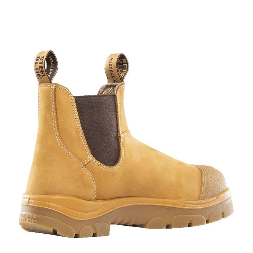 Hobart Scuff Cap Elastic Sided Work Boot 312601 Elastic Sided Boots Steel Blue