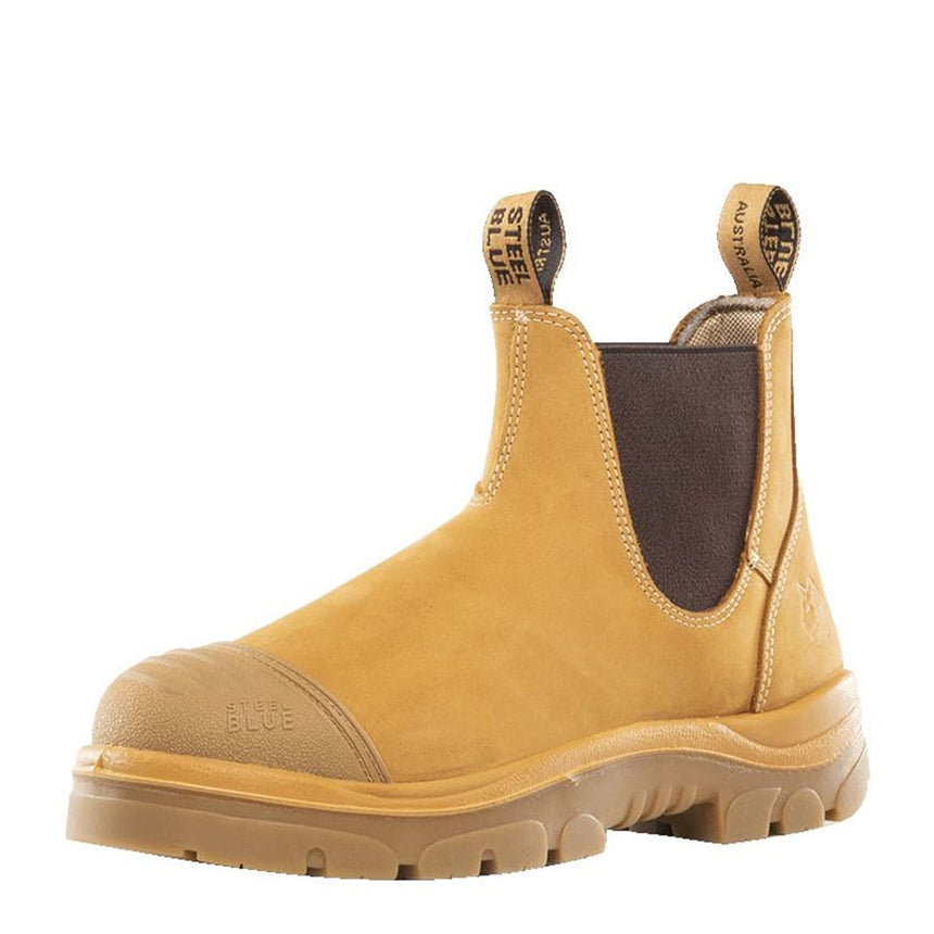 Hobart Scuff Cap Elastic Sided Work Boot 312601 Elastic Sided Boots Steel Blue