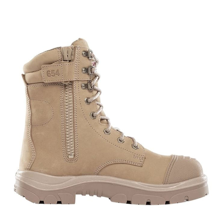 Portland Zip Scuff Cap Work Boots 312654 Elastic Sided Boots Steel Blue