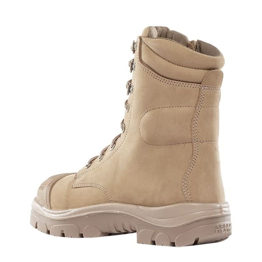 Portland Zip Scuff Cap Work Boots 312654 Elastic Sided Boots Steel Blue