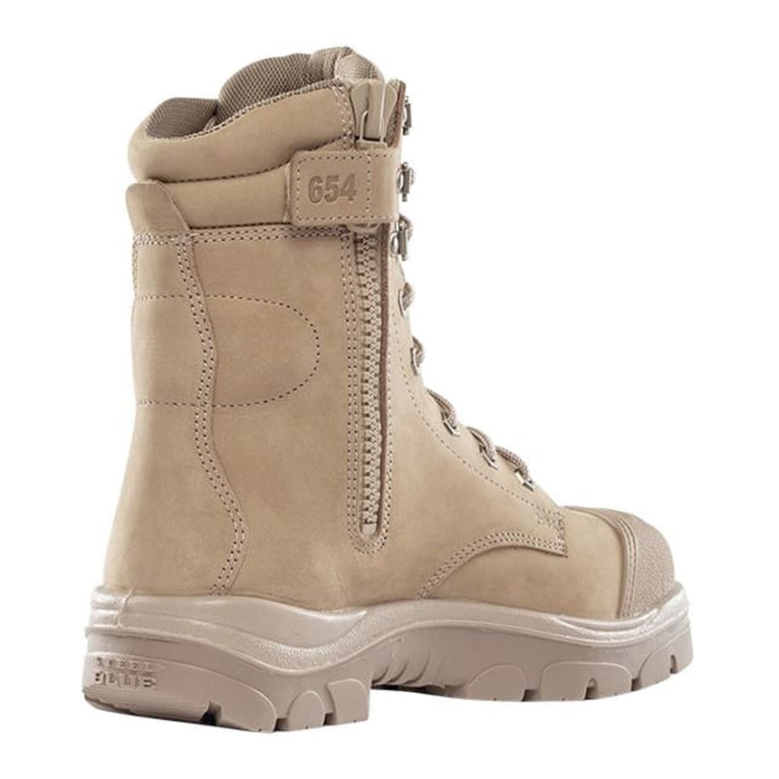 Portland Zip Scuff Cap Work Boots 312654 Elastic Sided Boots Steel Blue