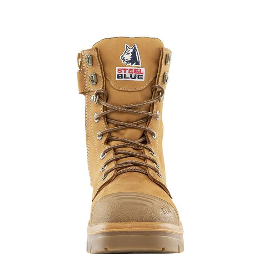 Portland Zip Scuff Cap Work Boots 312654 Elastic Sided Boots Steel Blue