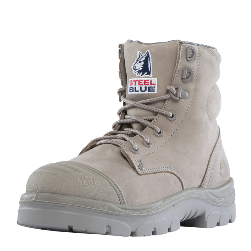 Granite Argyle® Zip: Scuff Cap 312652 Zip Up Boots Steel Blue