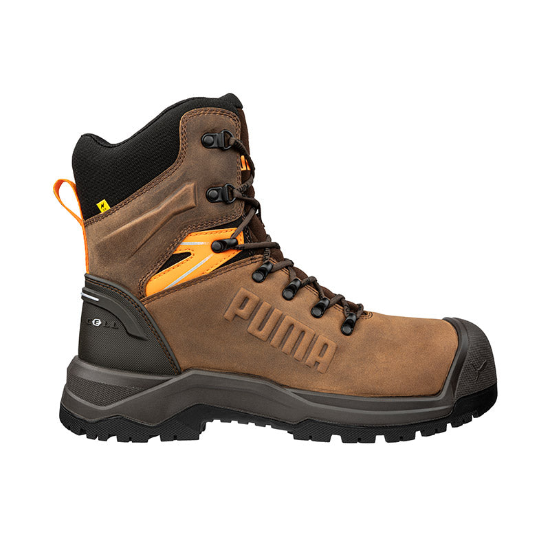 Iron Heavy Duty High Cut Safety Boots 632727 Zip Up Boots Puma