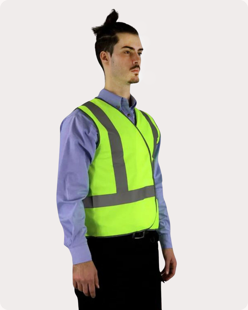 Hi Vis T Tape Safety Vest 12VYR (5 Packs) Vests Canura