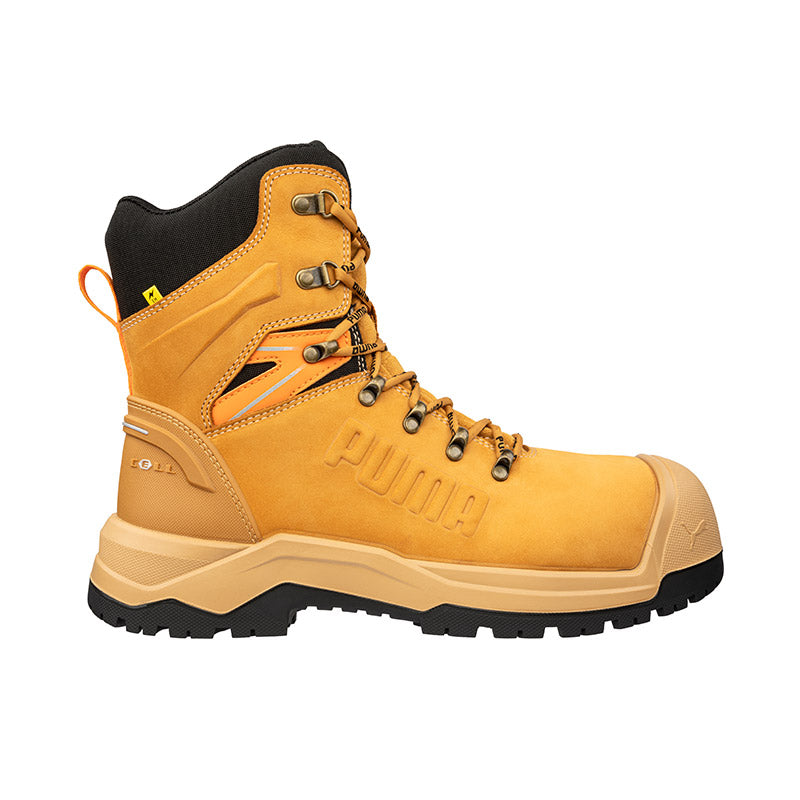 Iron Heavy Duty High Cut Safety Boots 632797 Zip Up Boots Puma