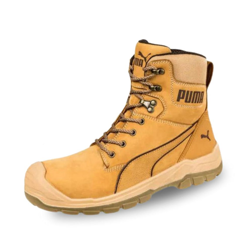Conquest High Cut Zip Sided Boots Wheat 630727 Zip Up Boots Puma
