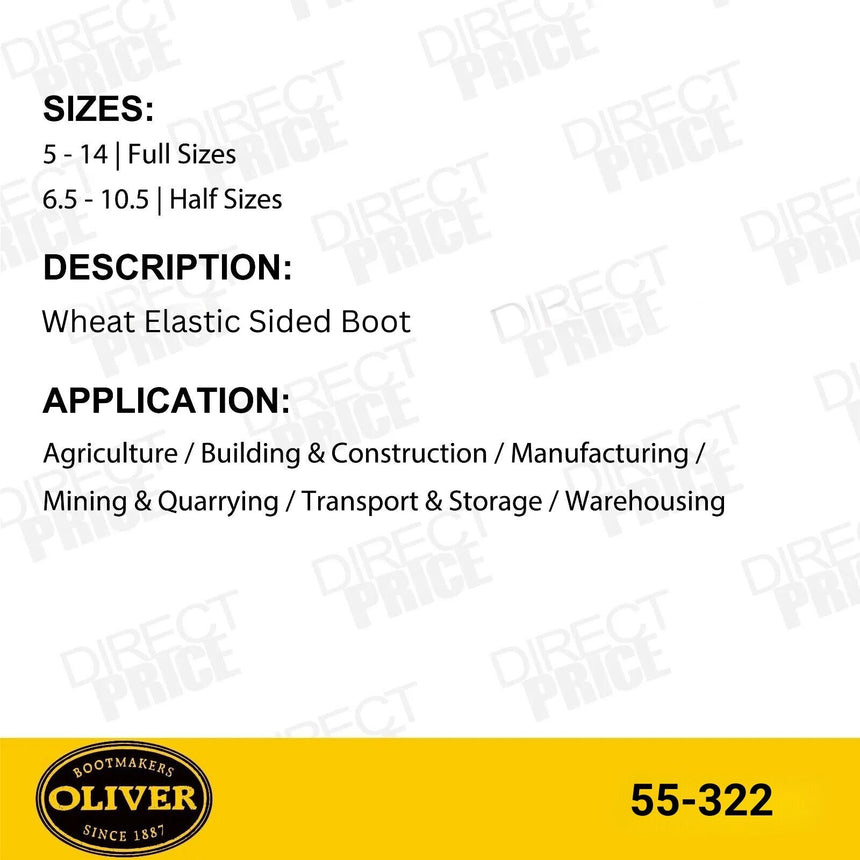 Wheat Elastic Sided Boot 55322 Elastic Sided Boots Oliver