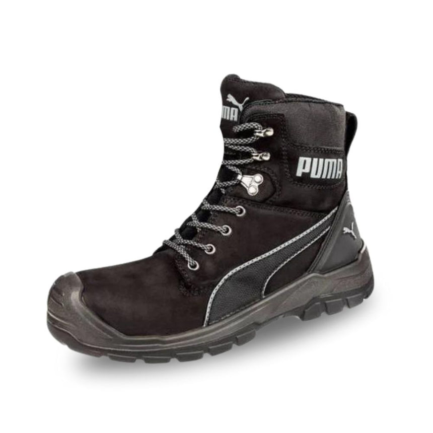 Conquest High Cut Zip Sided Boots Black 630737 Zip Up Boots Puma