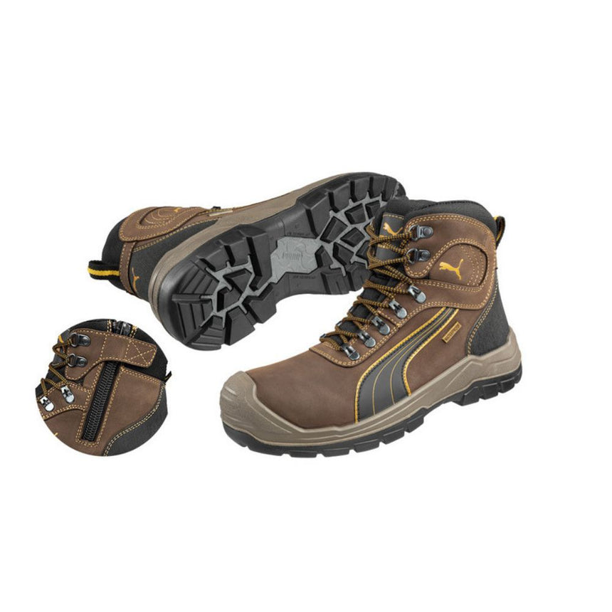 Sierra Nevada Zip Sided Boots Brown 630227 Zip Up Boots Puma