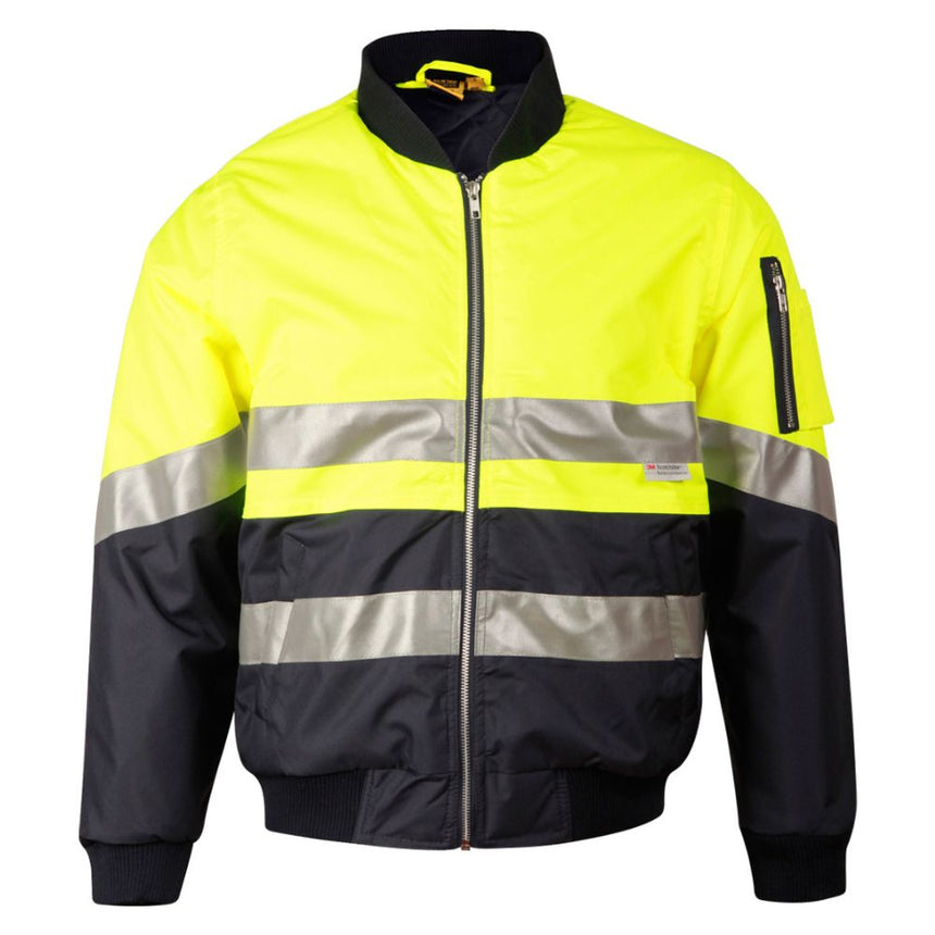 SW16A Two Tone Flying Jacket Jackets Winning Spirit Yellow.Navy S