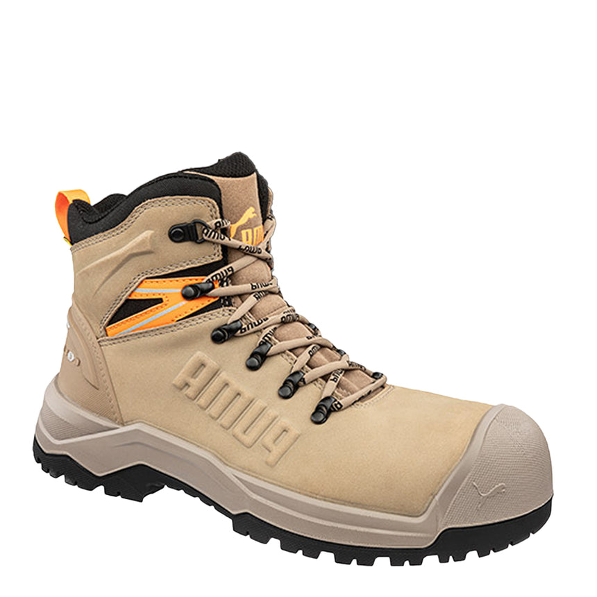 Iron Heavy Duty Mid Cut Safety Boots 632757 Zip Up Boots Puma