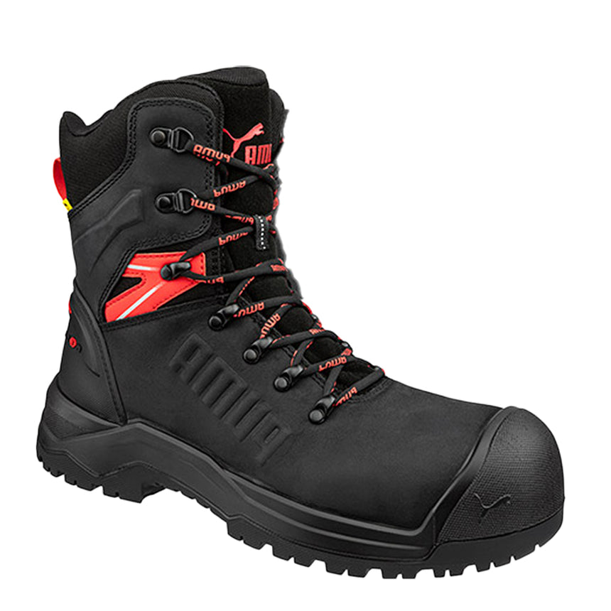 Iron Heavy Duty High Cut Safety Boots 632777 Zip Up Boots Puma