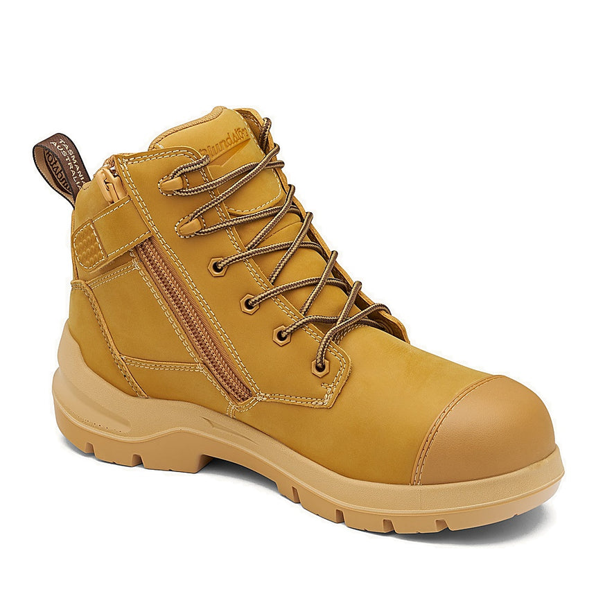 Blundstone DuraFit #7599 Safety Boot - Waterproof Zip Side Zip Up Boots Blundstone Mens AU 6