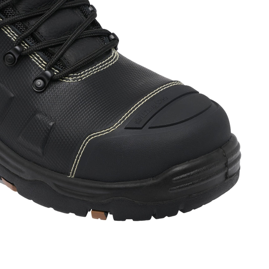 KingGee Bennu Caustic Water Proof 6" Steel Toe Safety Boot Lace Zip Boot KingGee