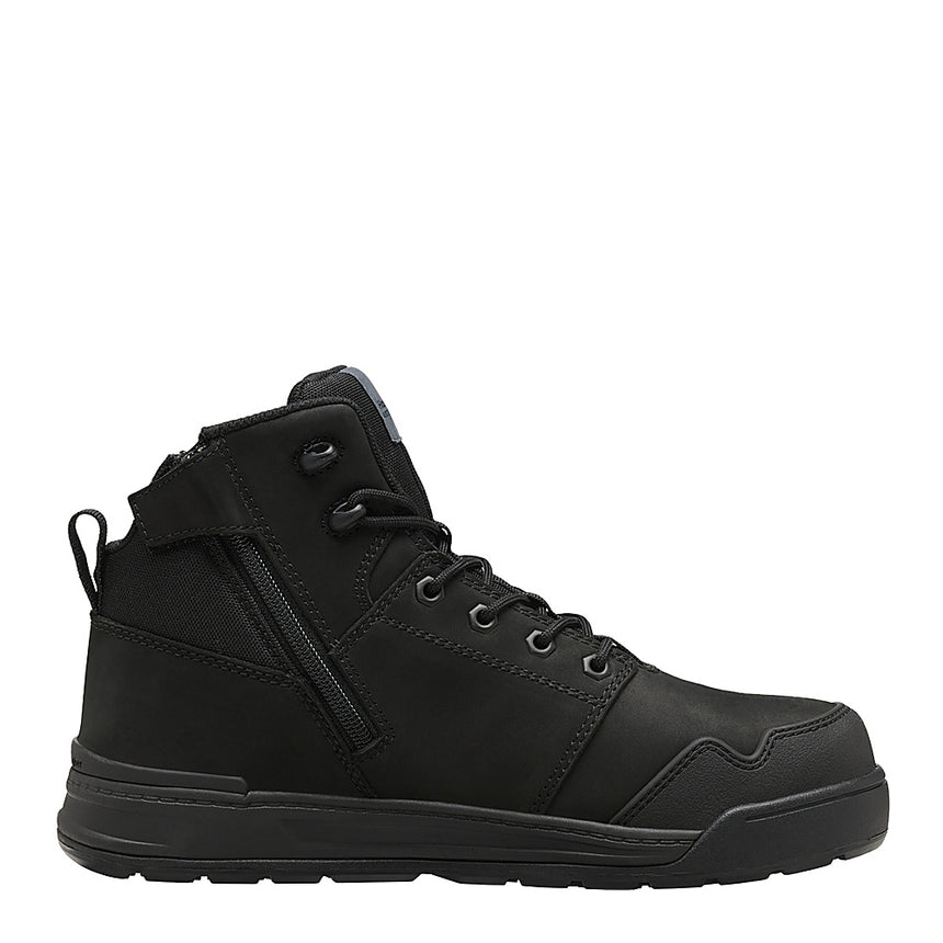 Evolution Lace Up & Side Zip 5" Steel Toe Safety Boot Lace Zip Boot Hard Yakka