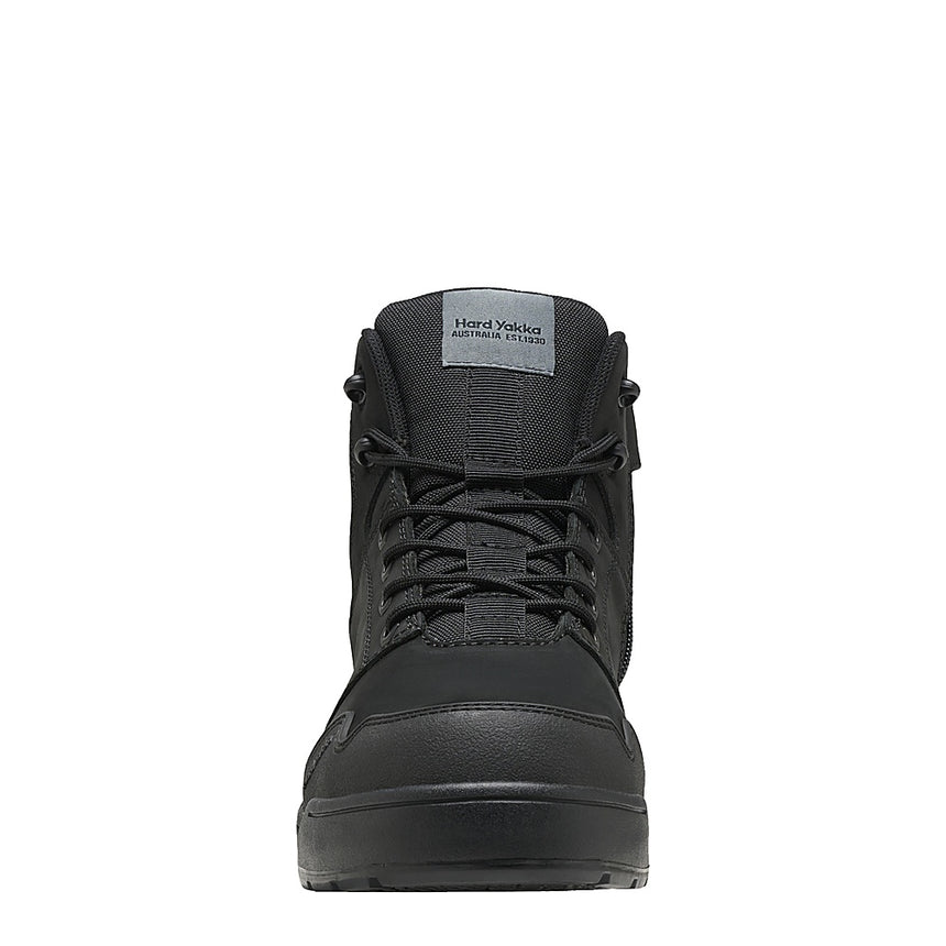 Evolution Lace Up & Side Zip 5" Steel Toe Safety Boot Lace Zip Boot Hard Yakka