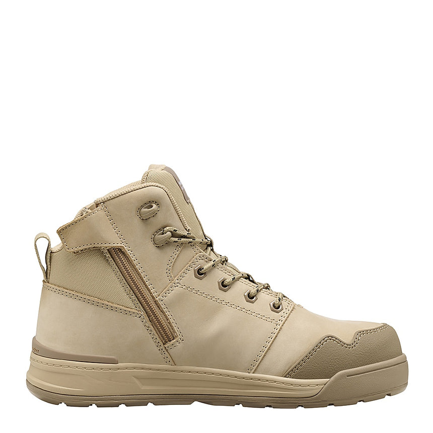 Evolution Lace Up & Side Zip 5" Steel Toe Safety Boot Lace Zip Boot Hard Yakka