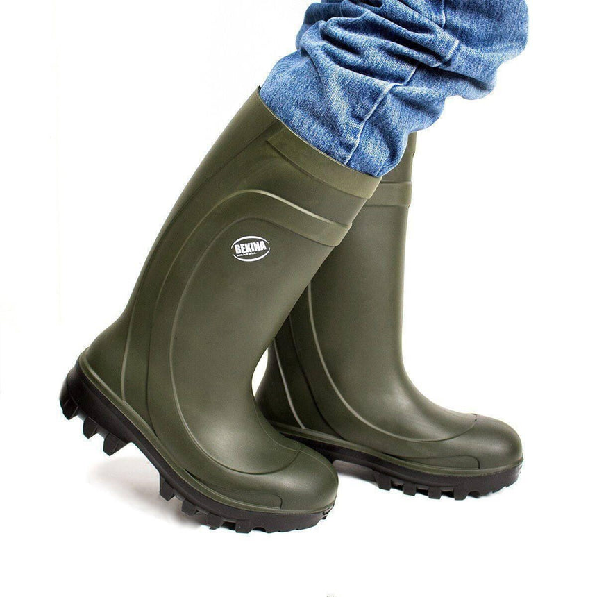 Green Steplite X PU Safety Gumboots Gumboots Bekina