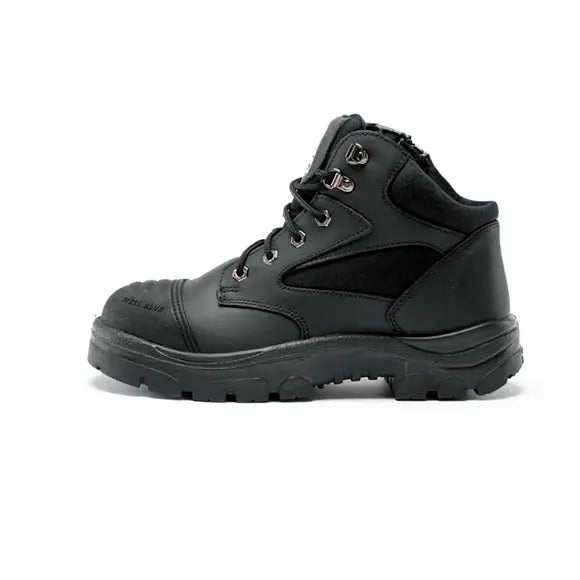 Parkes Zip: Scuff Cap Work Boots 312658 Zip Up Boots Steel Blue