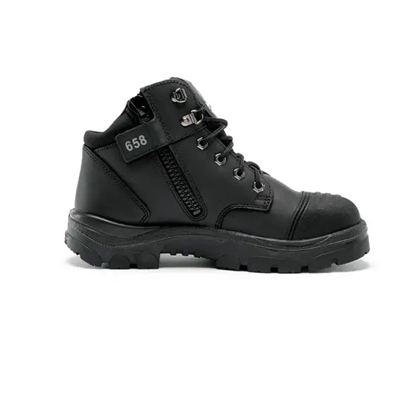 Parkes Zip: Scuff Cap Work Boots 312658 Zip Up Boots Steel Blue