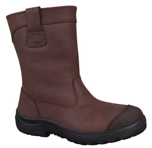 250mm Brown Pull On Riggers Boots 34692 Pull On Boots Oliver