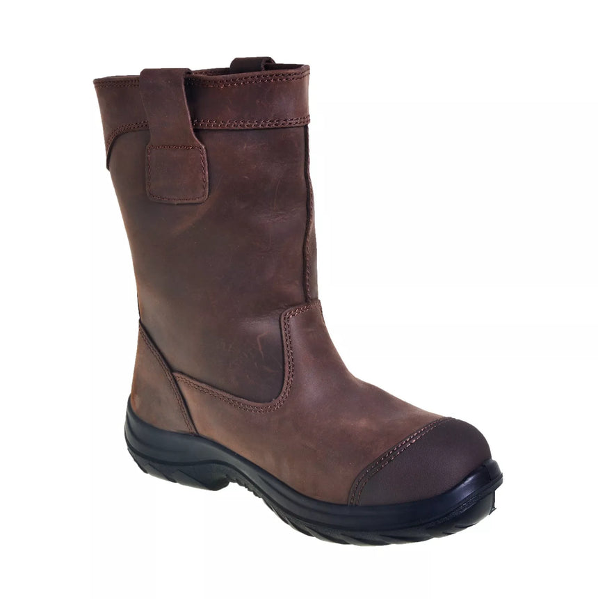 250mm Brown Pull On Riggers Boots 34692 Pull On Boots Oliver