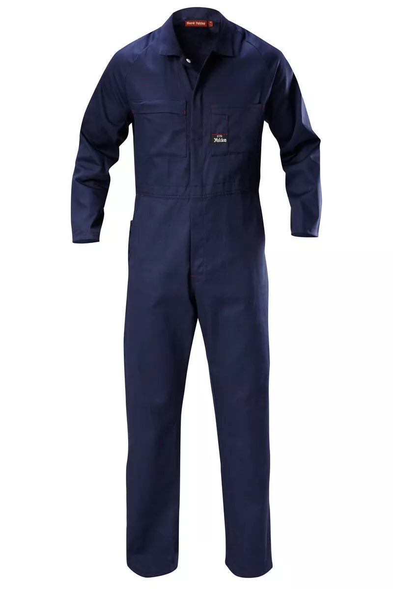 Lightweight Cotton Drill Coverall Y00030 Coveralls Hard Yakka