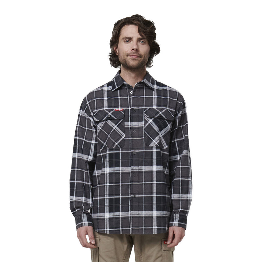 Long Sleeve Check Flannel Shirts Hard Yakka