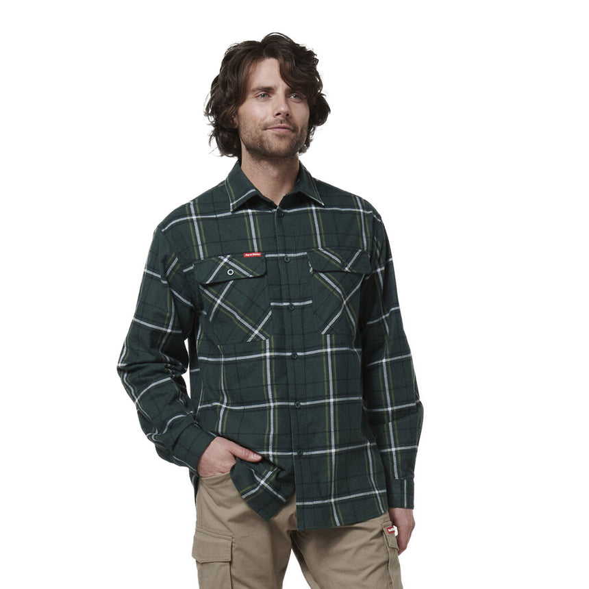 Long Sleeve Check Flannel Shirts Hard Yakka