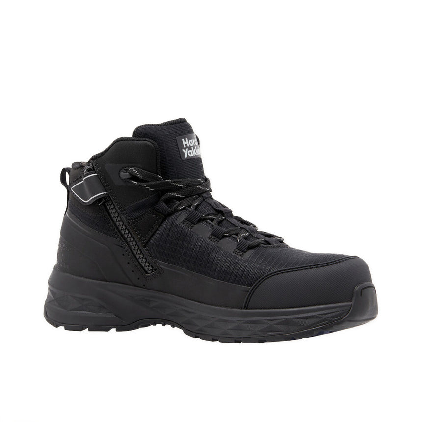 X Range Mid Composite Toe Safety Boot Zip Up Boots Hard Yakka