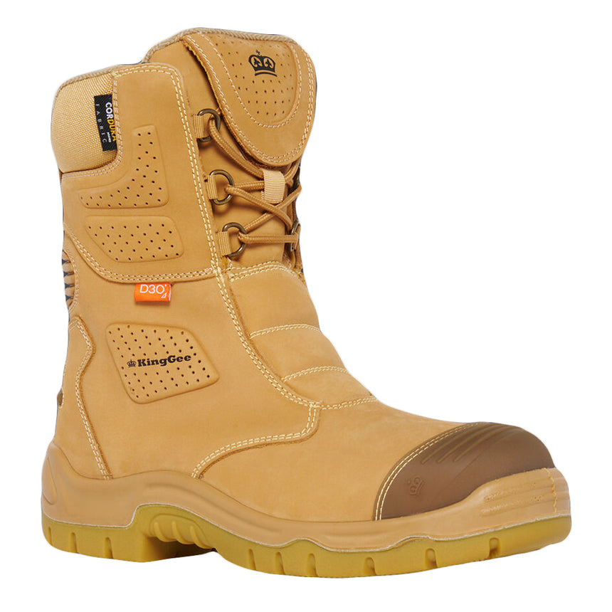 Bennu Rigger Boot - Wheat K27173 Zip Up Boots KingGee
