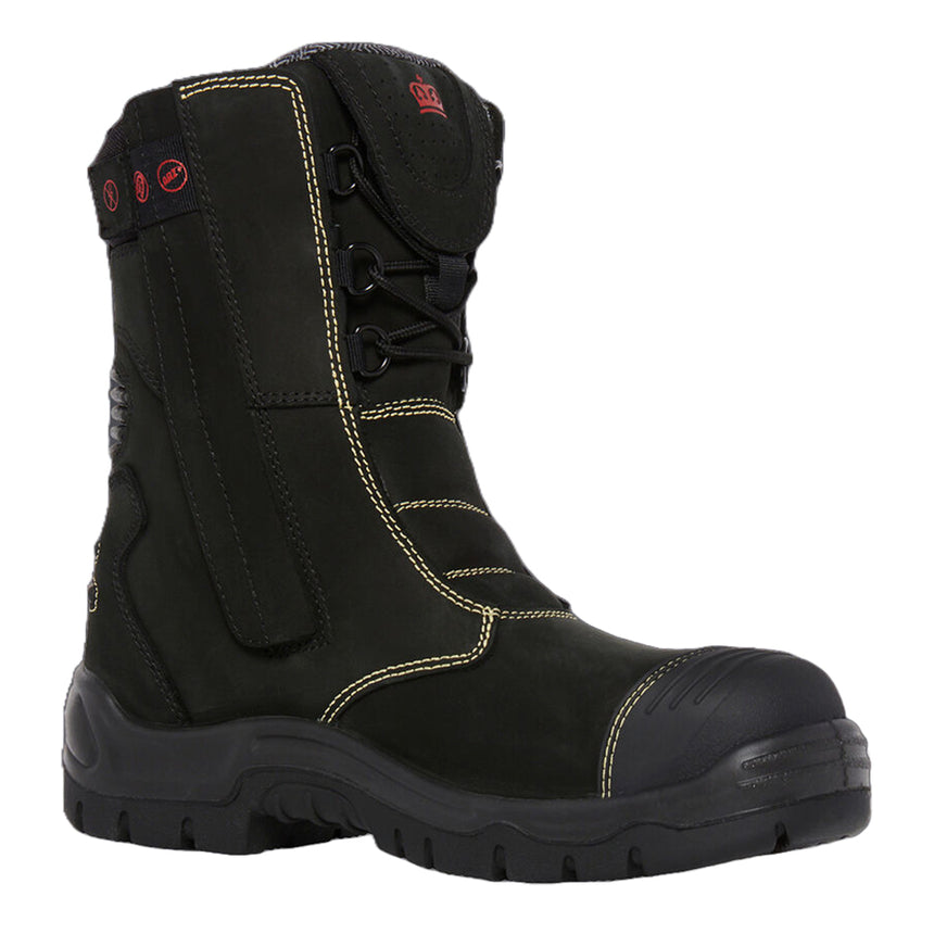 Bennu Rigger Boot - Black K27174 Zip Up Boots KingGee