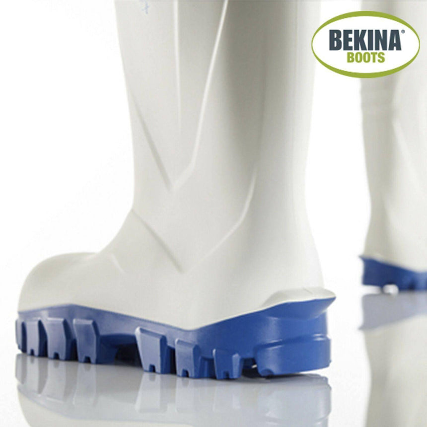 White Steplite X PU Safety Gumboots Gumboots Bekina