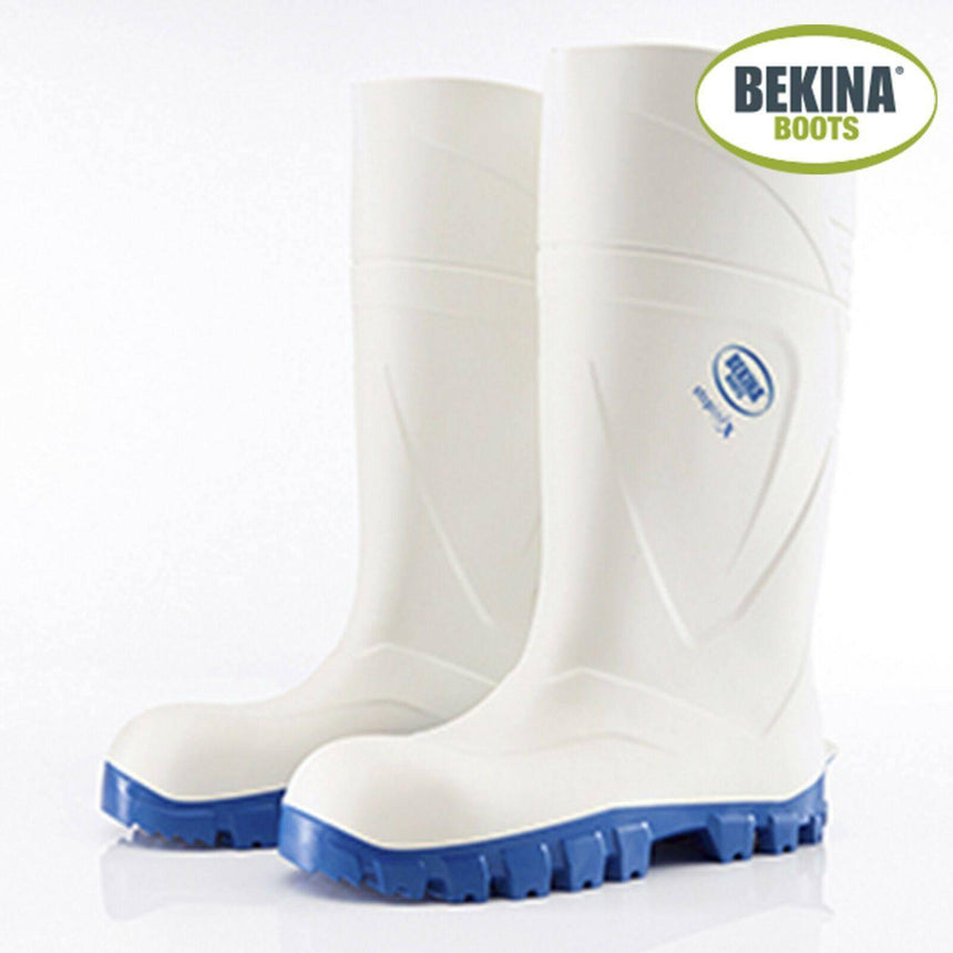 White Steplite X PU Safety Gumboots Gumboots Bekina