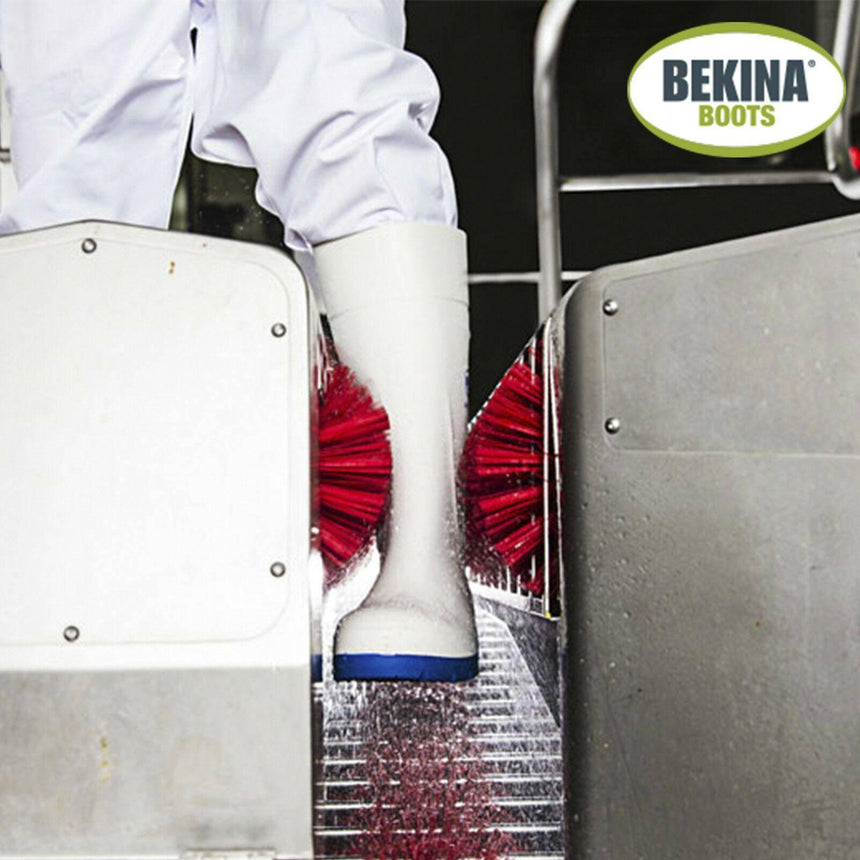 White Steplite X PU Safety Gumboots Gumboots Bekina