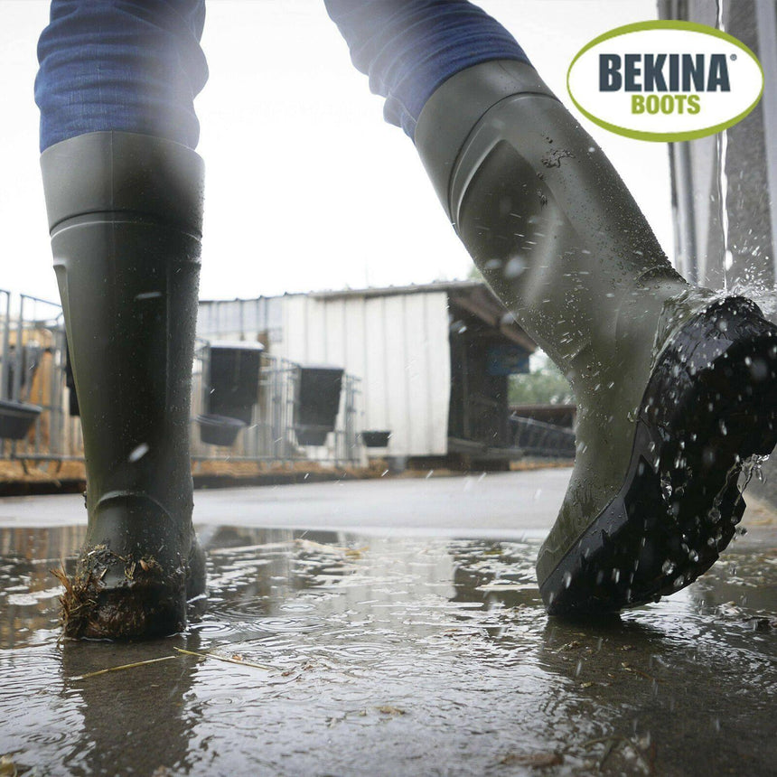 White Steplite X PU Safety Gumboots Gumboots Bekina