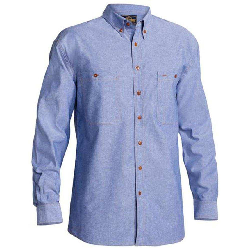 Chambray Long Sleeve Shirt B76407 Shirts Bisley