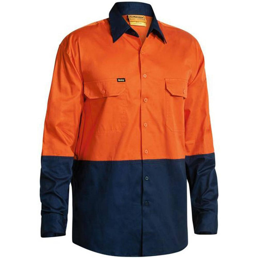 Hi Vis Cool Lightweight Drill Shirt BS6895 Shirts Bisley