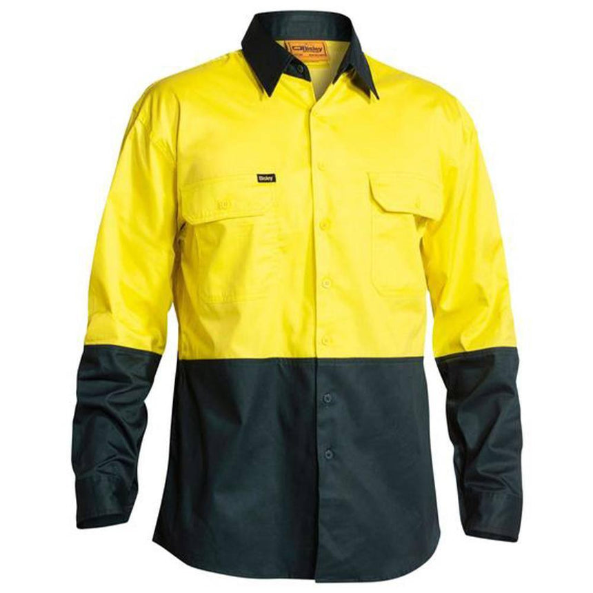 Hi Vis Cool Lightweight Drill Shirt BS6895 Shirts Bisley